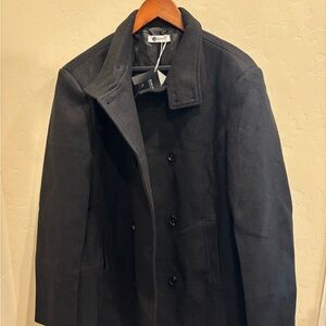 Men's Black Pea Coat